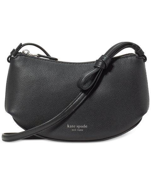 Женская сумка kate spade new york Loop Small Pebbled Leather Crossbody, цвет: Чёрный