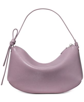 Loop Medium Glazed Leather Shoulder Bag