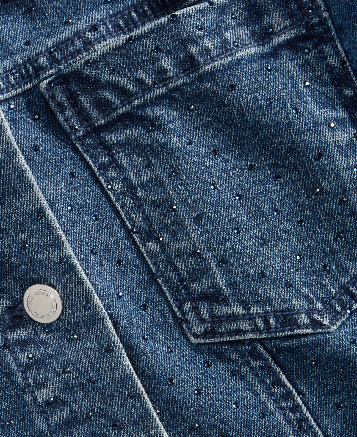 I.n.c. International Concepts Women's Studded Denim Cotton Trucker Jacket, Macy's Exclusive