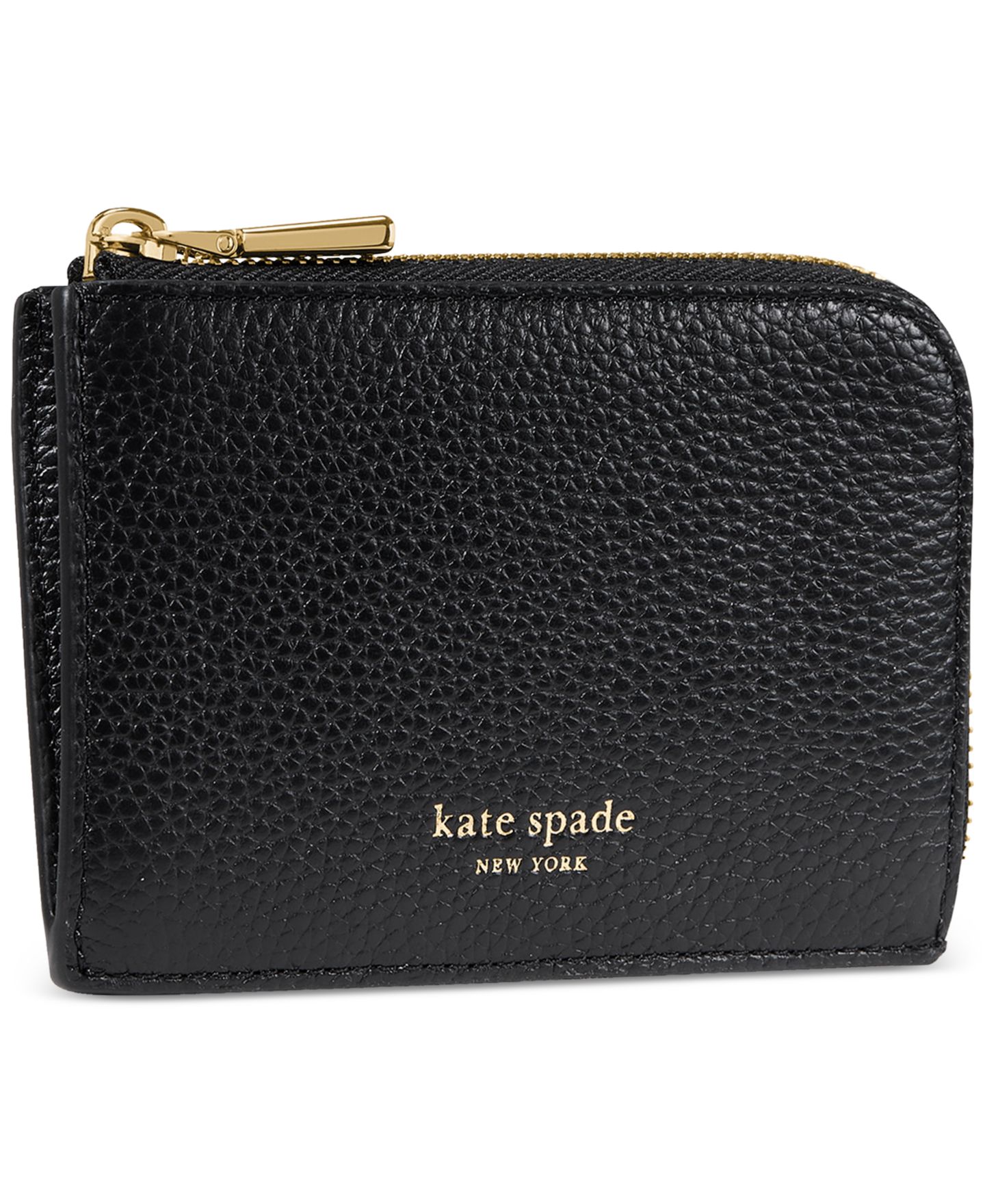 Женская мини-визитница Kate Spade New York на молнии, цвет: Чёрный — фото 3