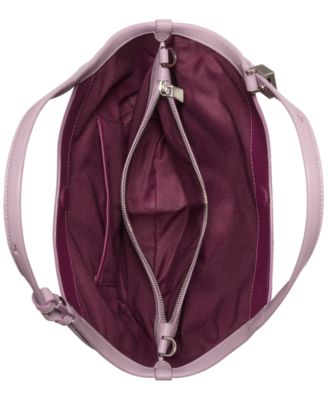 Deco Tulip Small Suede Tote Bag