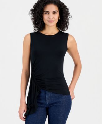 Women's Luxe-Layering Jersey Draped Sleeveless Top