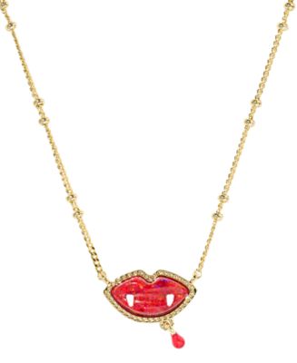 Kendra Scott Kyocera Opal Vampire Short Pendant Necklace - Macy's