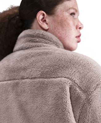 Plus Size Sportswear Essential High-Pile Fleece Jacket