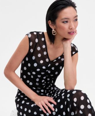 Women's Printed V-Neck Midi Dress, Macy's Exclusive