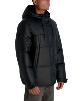 Men's Midweight Hooded Puffer Pockets Jacket