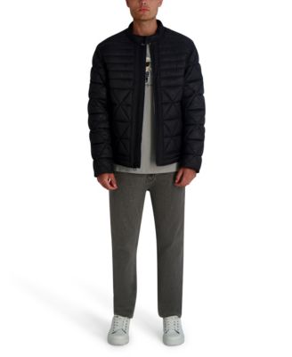 Men's Graffiti Karl Quilted Jacket