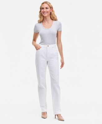 Women's High-Rise Straight-Leg Jeans, Macy's Exclusive 