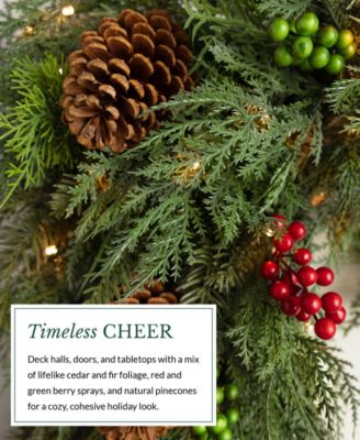 120" Outdoor Winter Evergreen Christmas Garland