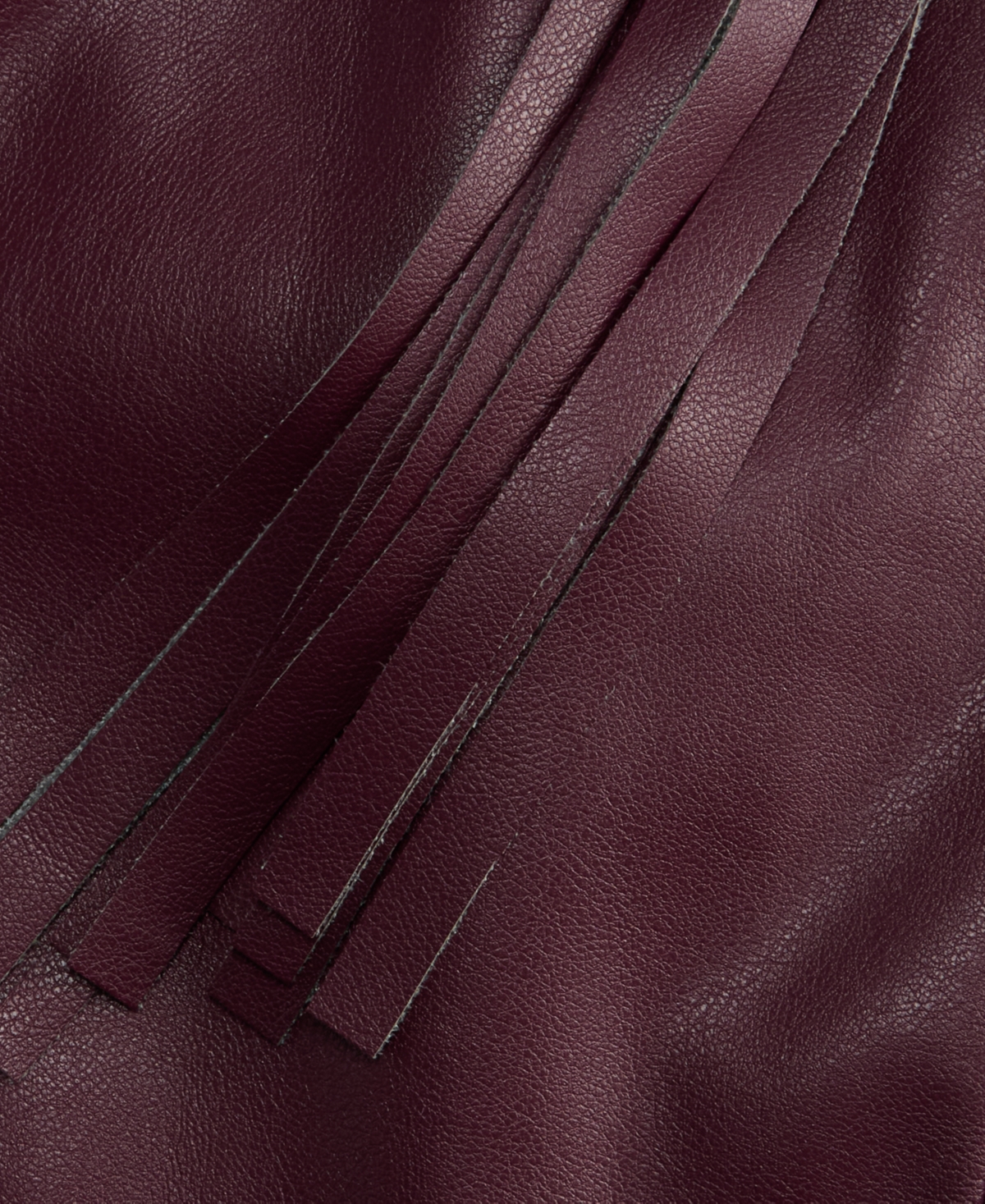 I.n.c. International Concepts Women's Faux-Leather Fringe-Trim Skirt, Macy's Exclusive