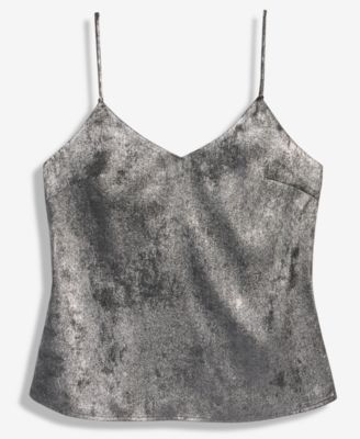 Juniors' Metallic V-Neck Camisole Top, Macy's Exclusive