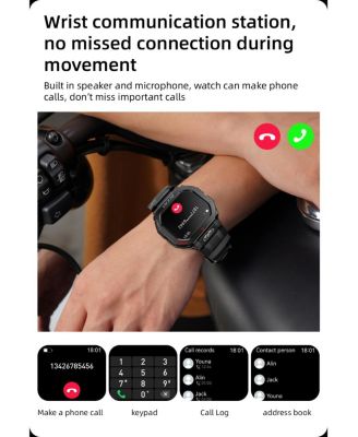 Waterproof Outdoor Adventure Smartwatch with 15 Day Battery - Black Color