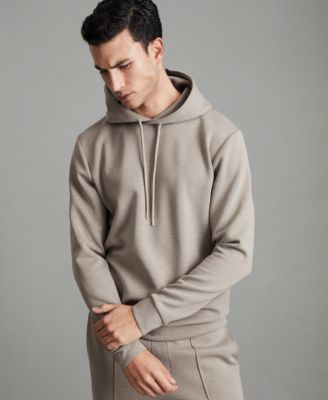 REISS - Men's Interlock Jersey Drawstring Hoodie