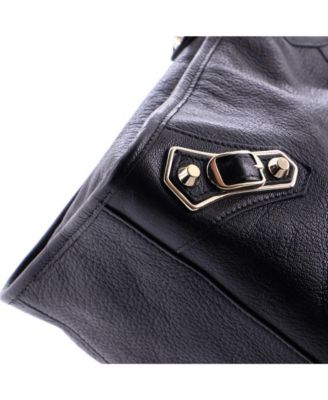 Medium City Classic Metallic Edge Bag Leather