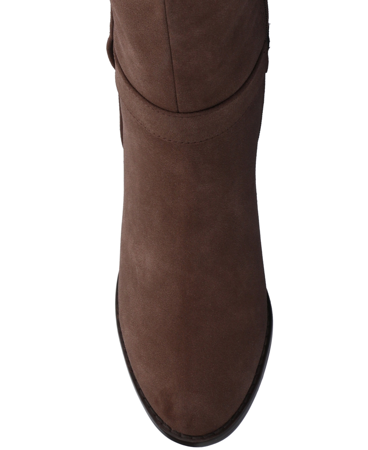 Journee Collection Journee Women's Alyza Over-the-knee Sherpa Boots In Brown