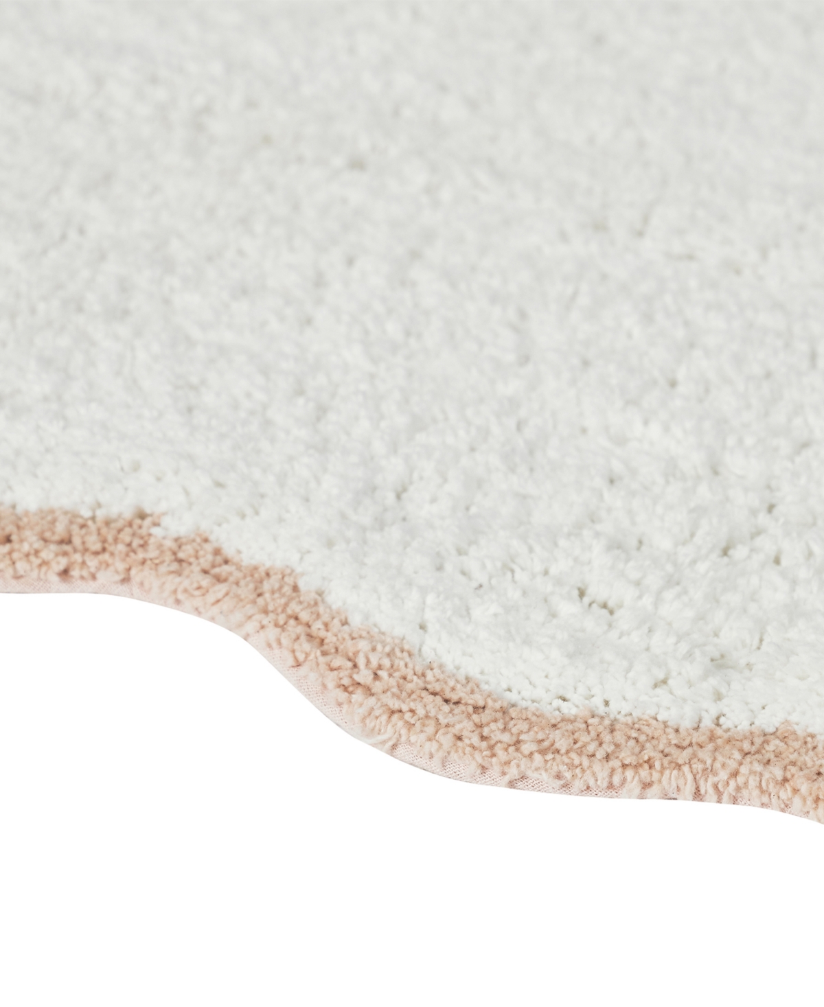 Vcny Home Scallop Cotton Bath Rug, 17" x 24"