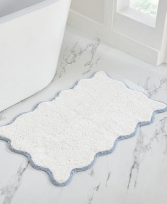 Scallop Cotton Bath Rug, 21" x 34"