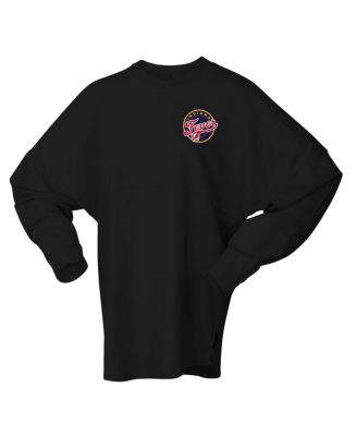 Women's Black Indiana Fever Oversized Preppy City Long Sleeve T-Shirt
