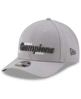 New Era - Men's Gray Las Vegas Aces 2025 WNBA Finals Champions Locker Room M-Crown 9FORTY Adjustable Hat