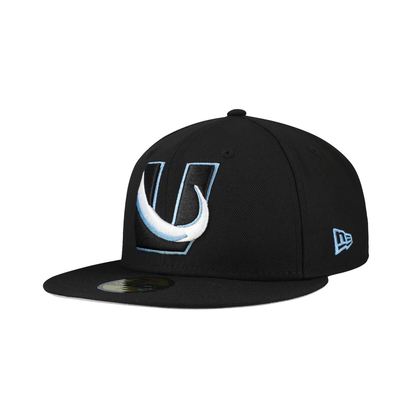 Мужская кепка New Era Black Utah Mammoth Team Secondary 59FIFTY Fitted Hat — фото 3