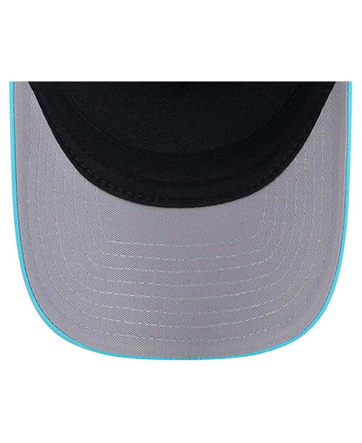 New Era Men's Aqua Miami Dolphins Gas Station 9FORTY A-Frame M-Crown Adjustable Trucker Hat