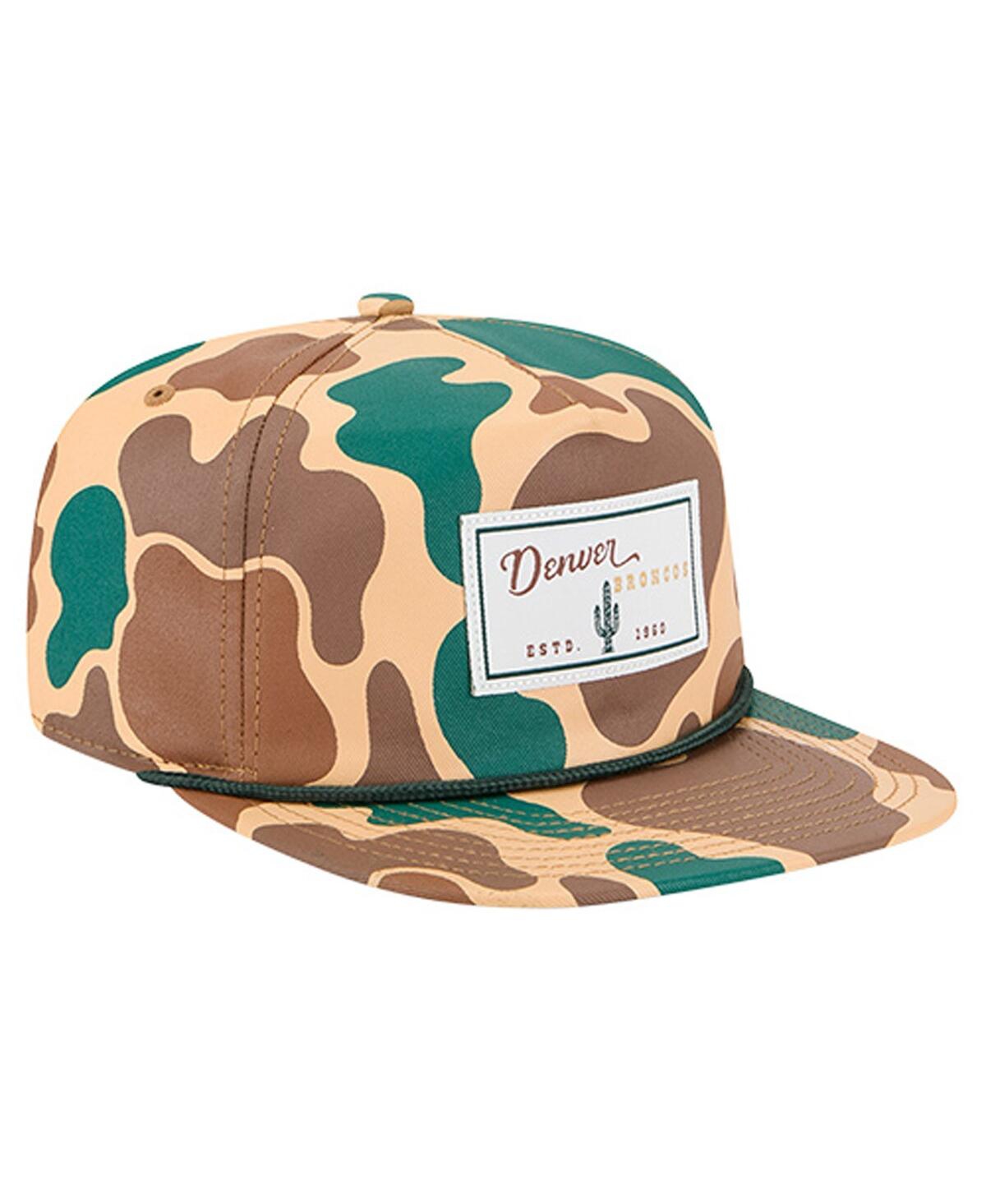 New Era Men's Camo Denver Broncos Duck Rope 19TWENTY Adjustable Hat