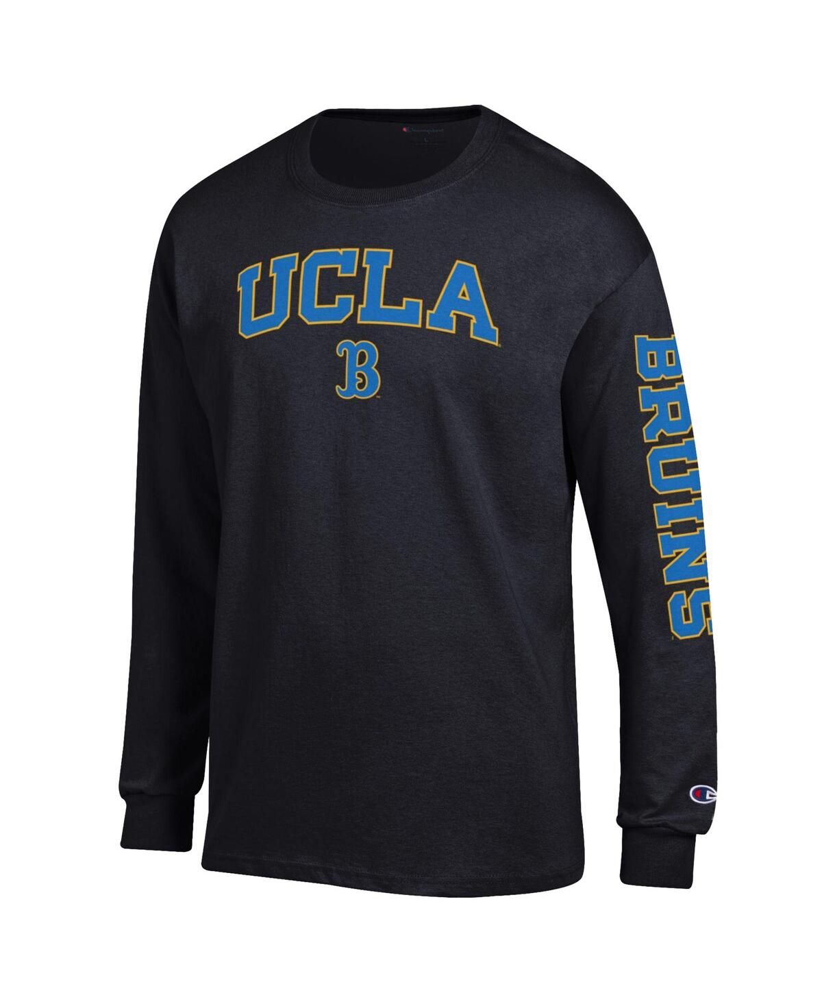 Champion Men's Black Ucla Bruins Arch Over Logo 2-Hit Long Sleeve T-Shirt