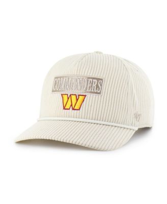 Women's Natural Washington Commanders Mellow Corduroy Hitch Adjustable Hat