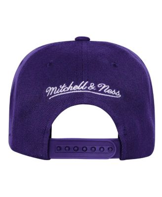 Big Boys and Girls Purple Los Angeles Lakers 50th Anniversary Duo Front Snapback Hat