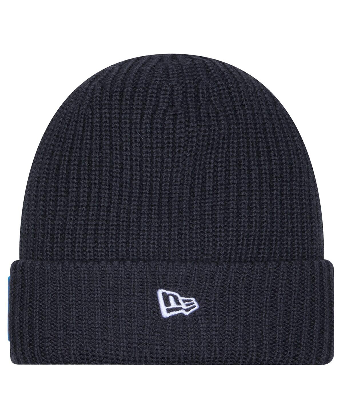 New Era Men's Charcoal Detroit Lions 2025 Sideline Cold Weather Cuffed Knit Hat