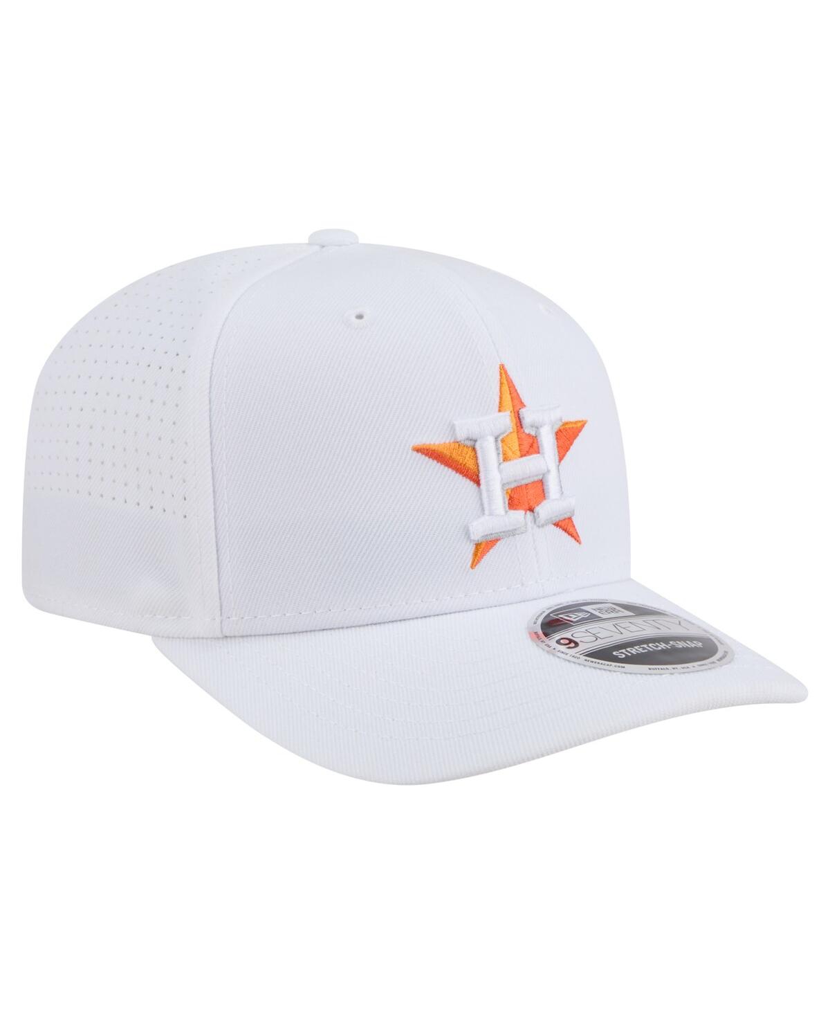 New Era Men's White Houston Astros Coolera 9SEVENTY Adjustable Hat