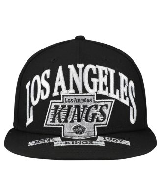 Men's Black Los Angeles Kings Oversized Vintage Arch 59Fifty Fitted Hat