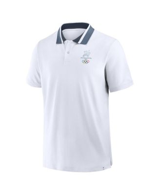 Men's White Milano Cortina 2026 Winter Olympics Tipped Polo Shirt