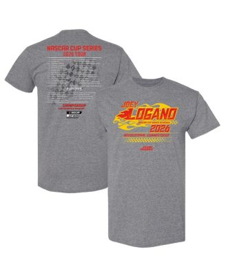 Team Penske - Men's Heather Charcoal Joey Logano 2026 NASCAR Schedule T-Shirt