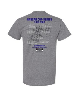 Men's Heather Charcoal Chase Elliott 2026 NASCAR Schedule T-Shirt