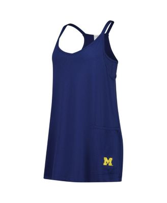 Women's Navy Michigan Wolverines Active Pocketed Skort Dress