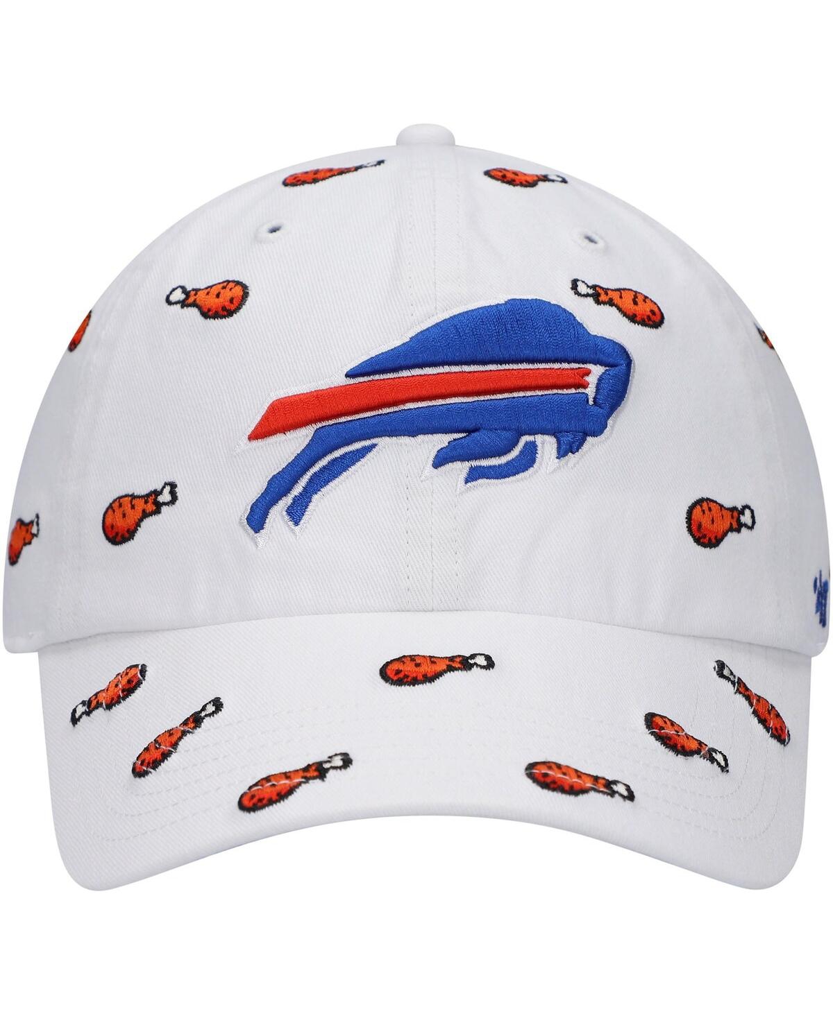 '47 Brand Women's White Buffalo Bills Team Confetti Clean Up Adjustable Hat