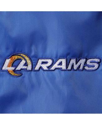 Men's Royal Los Angeles Rams Coaches Classic Raglan Full-Snap Windbreaker Jacket