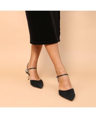 Women's Black Amal Customizable Stiletto