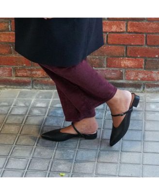 Women's Black Twiggy Customizable Point Slide