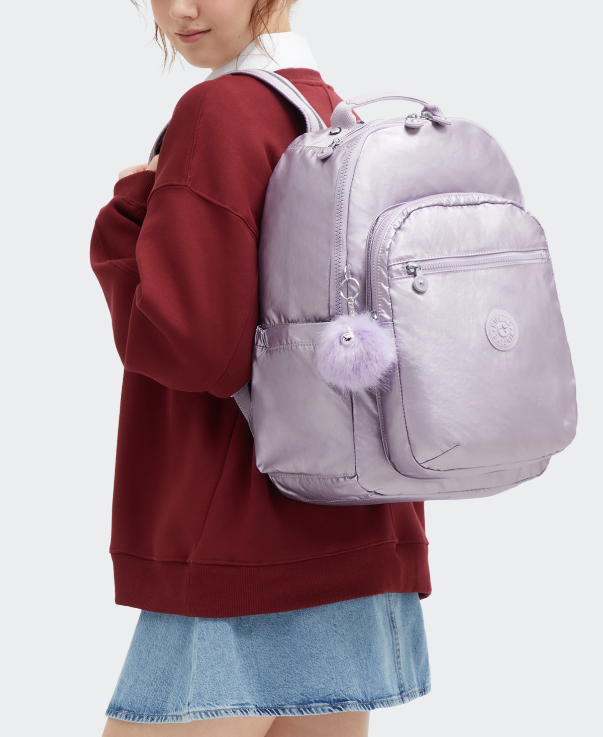 Kipling Seoul Medium Backpack In Purple