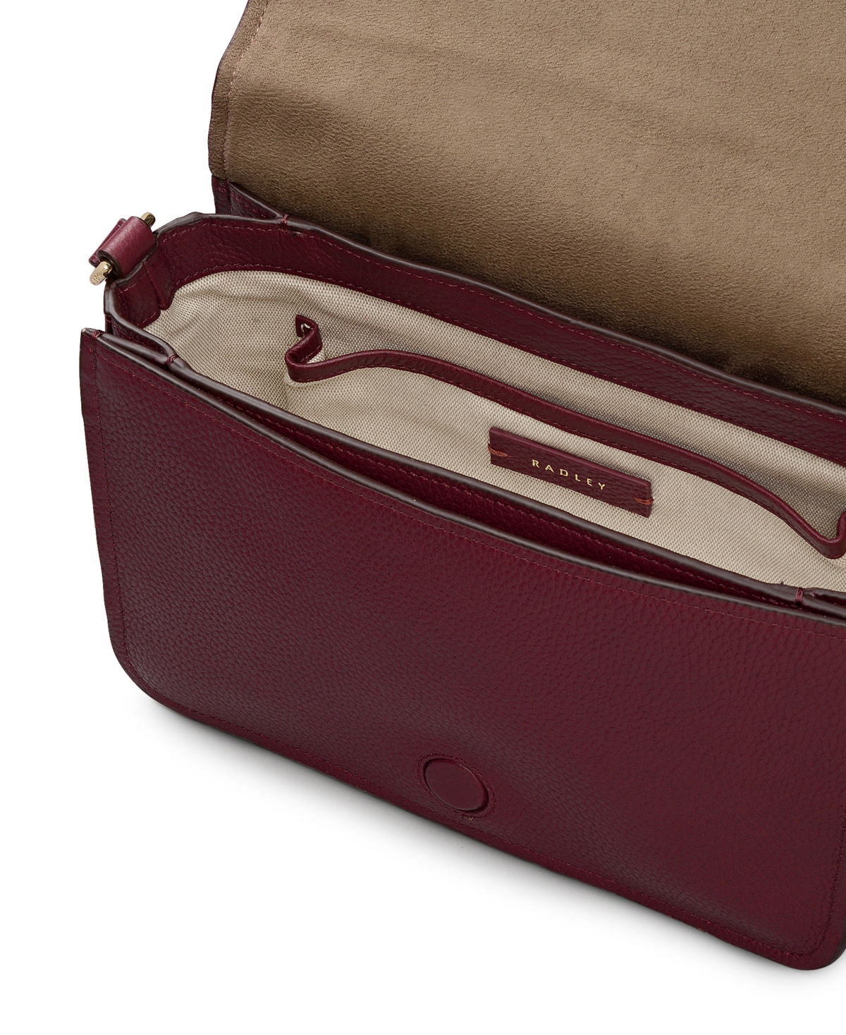 Radley London Maldon Mews Small Flapover Crossbody Bag In Burgundy