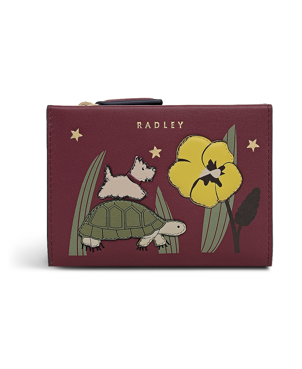 Radley London Midnight Wanderer Bifold Wallet In Burgundy