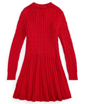 Girls' 7-16 Lunar New Year Long-Sleeve Sweater Dress