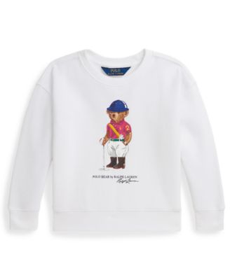 Polo Ralph Lauren - Girls 2T-6X Polo Bear Printed Boxy Sweatshirt