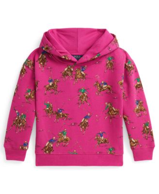 Polo Ralph Lauren - Girls 2T-6X Equestrian Printed Pull-On Hoodie