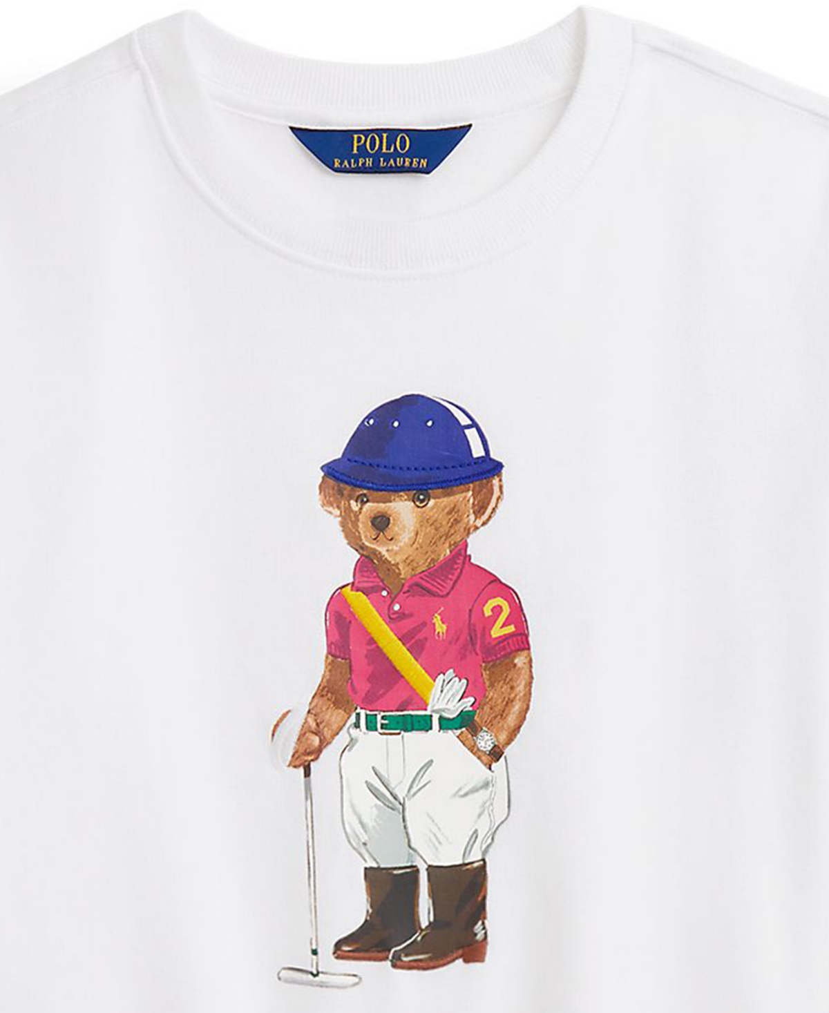 Polo Ralph Lauren Girls 7-16 Graphic Printed Boxy Long-Sleeve Sweatshirt