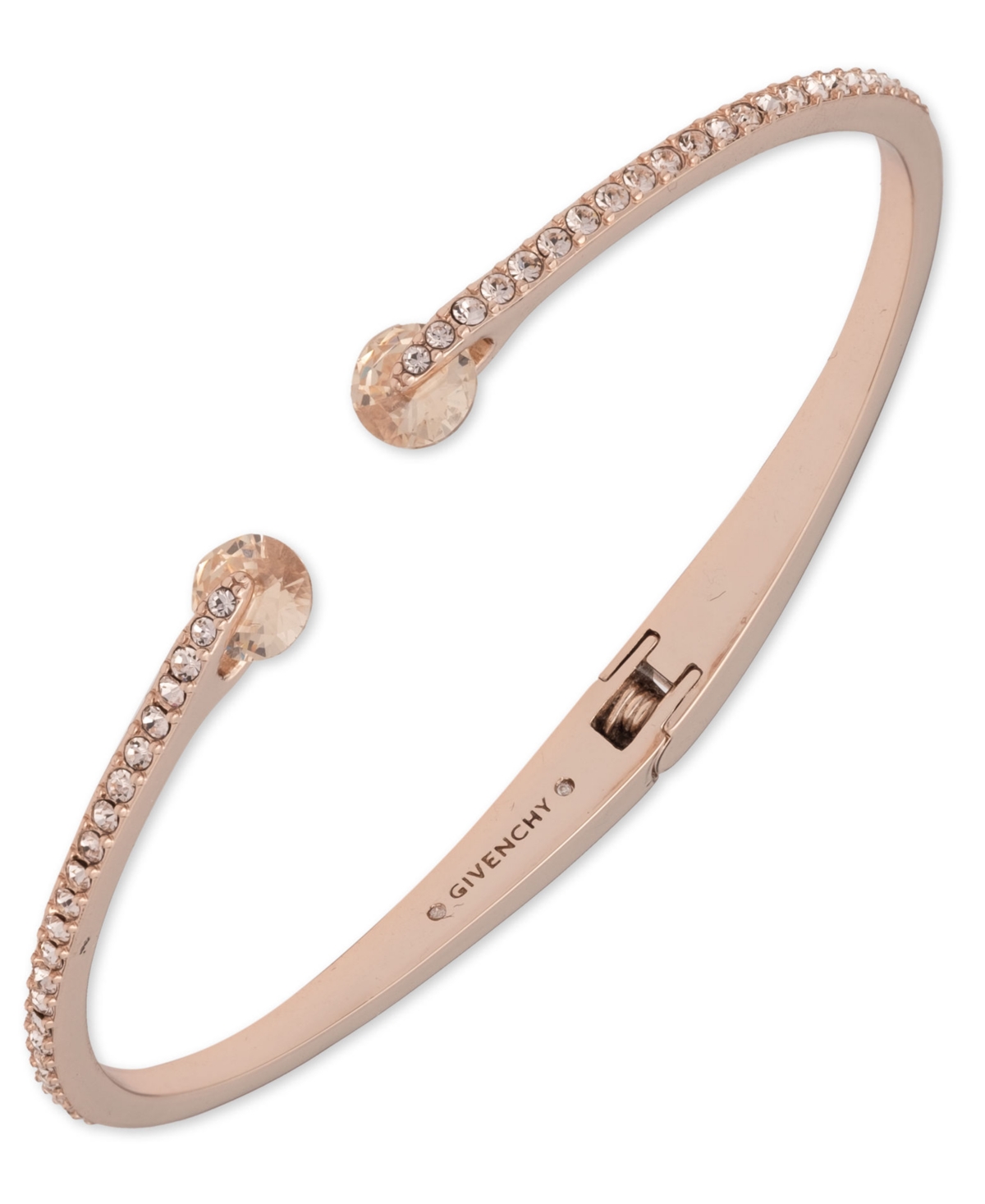 Givenchy 2-Pc. Set Color Floating Stone & Crystal Cuff Bangle Bracelet Matching Stud Earrings