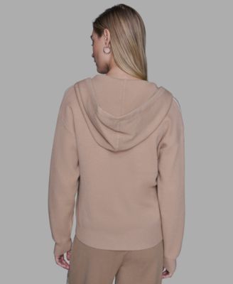 Petite Hooded Zip-Front Sweatshirt