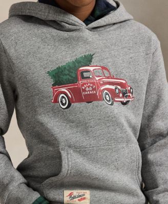 Boys' 8-20 Truck-Print Hoodie